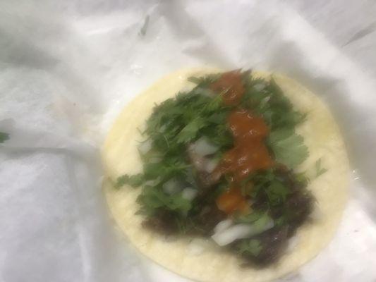 Taco de lengua