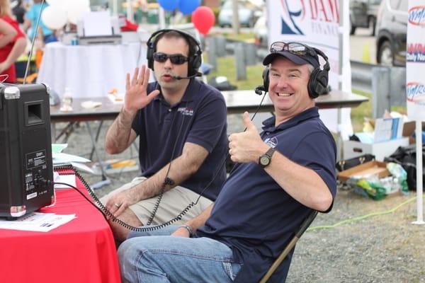 WMRC's Matt Romeling and Tom McAliffe II at 2015 Medway Pride Day