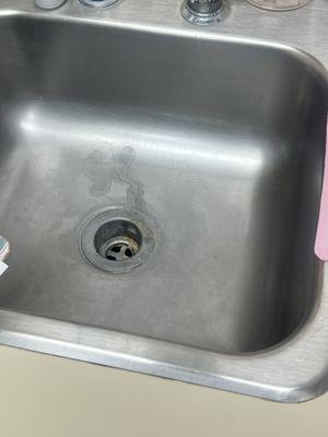 Dirty sink! Does NOT look like they clean!