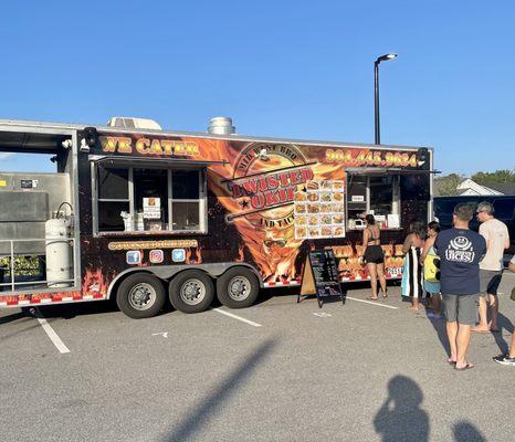 Saturday food truck in our neighborhood