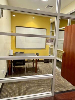 Small Study Room for 3 people max. Available for 2 hours per day to library card holders ages 13+. Adults 18+ can reserve online @ cocpl.org