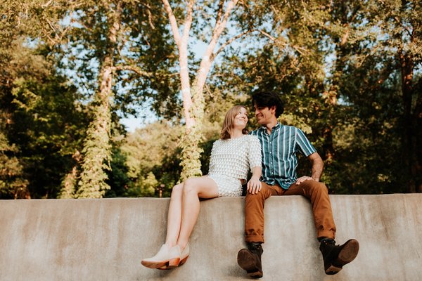 Shiraz Garden for engagement session near Austin, TX