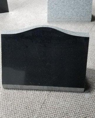 Black granite slant