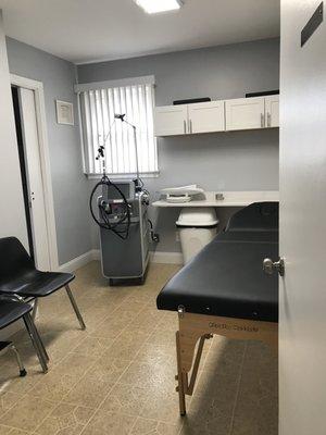 Laser treatment room