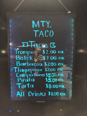 Menu & Prices