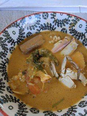 Fish and crab soup