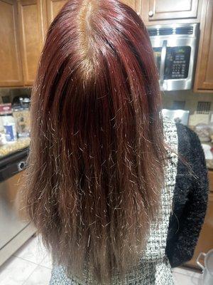 Tricolored hair