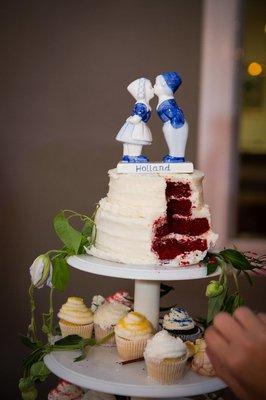 Our Red Velvet Wedding Cake by Pamela Keith