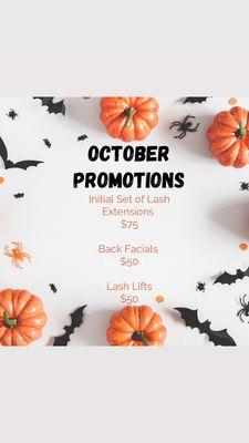 October Specials!!!