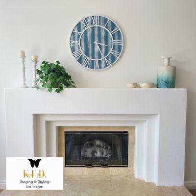 #Staging & #Styling an #ArtDeco #Fireplace