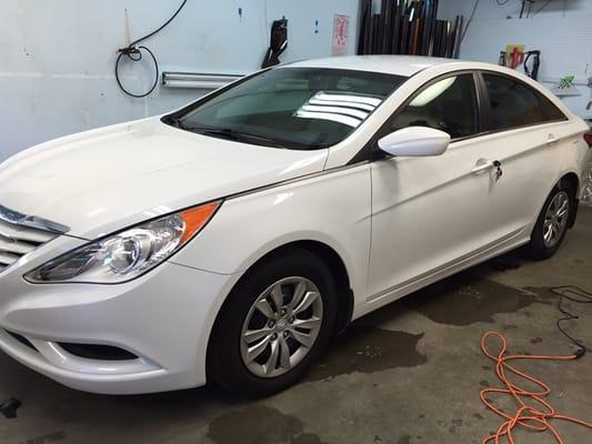 2014 Hyundai Elantra tinted all around with 28%