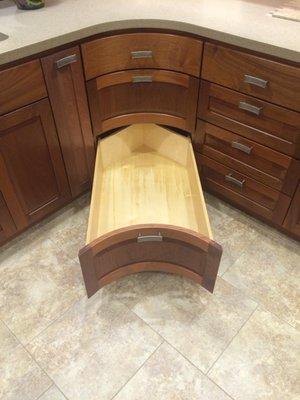 Curved Front Corner Drawers