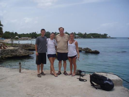 Dr. Ryan with his chidren David, Katie and Kelly