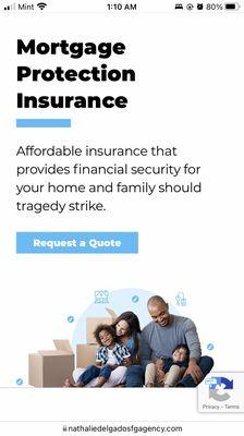 A mortgage protection policy will provide payments or payoff should a death or disability hit home. Have questions? 4702620633