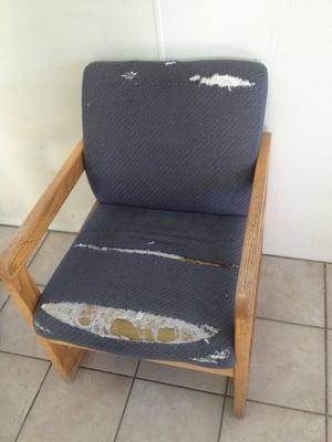 The only lounge chair. The sofa was even worse.