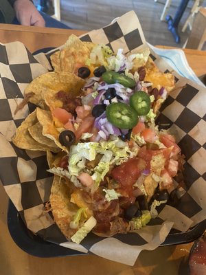 Loaded nachos with chili?