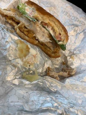 Asiago chicken club