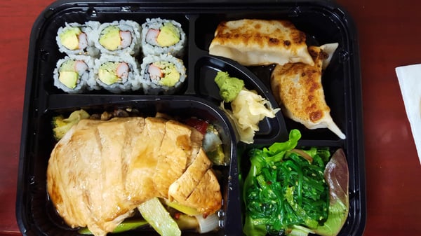 Chicken teriyaki bento box lunch special ($14)