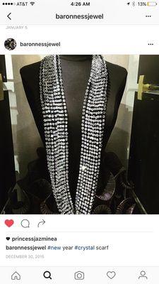 Crystal scarf