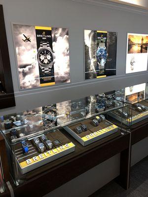 We offer a large selection for Breirling, Bremont, Carl F Bucherer, preowned Rolex, and omega watches.