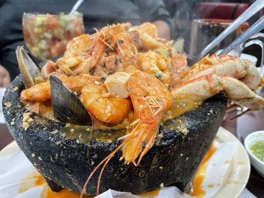 Molcajete with all sea food