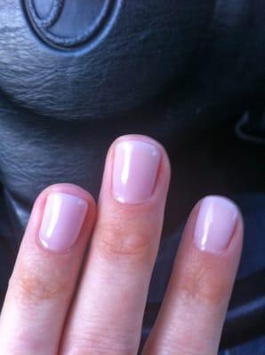 My gorgeous new shellac manicure.  Tres bien!