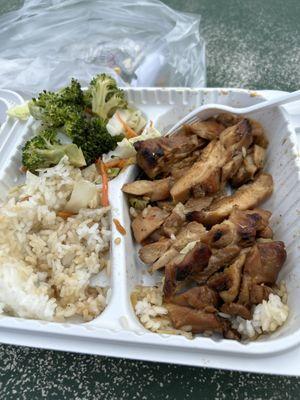 #13 chicken teriyaki and shrimp