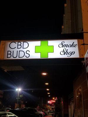 CBD products and smoking necessities available.