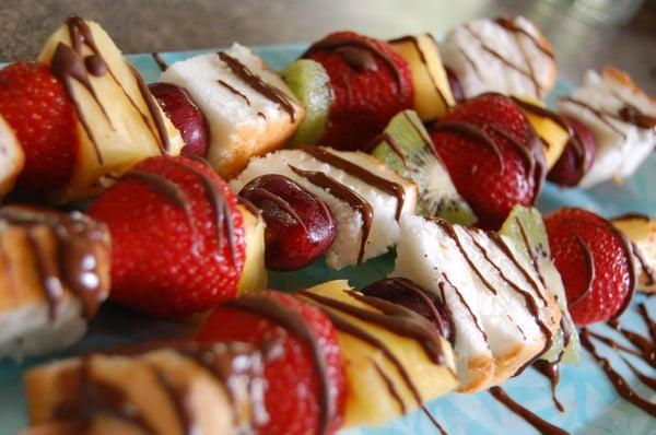 Dessert Shish kabobs!