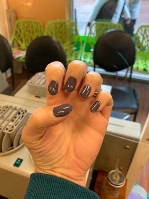 Nail polish- looks good! I had a good experience and didn't read any reviews before I came in.