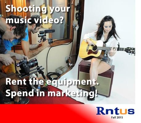 No need to buy expensive equipment when you can rent it