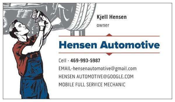 Hensen Automotive Mobile Mechanic