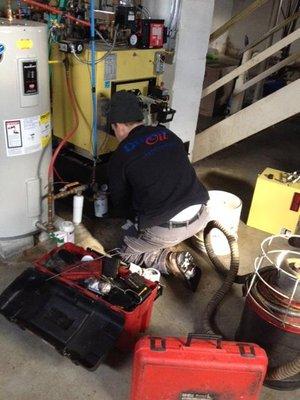 A very thorough and detailed cleaning, maintenance and servicing on our furnace.