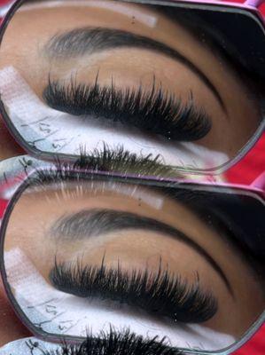 Wispy lashes