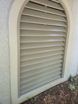 Slat Window exterior painting