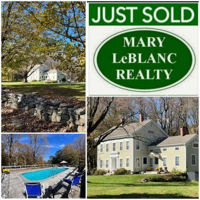 Just Sold in Litchfield County Connecticut.  Give us a call to sell your Home Mary Leblanc Realty 8606892689