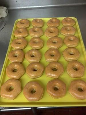 Glaze donuts!! So fresh!! :)