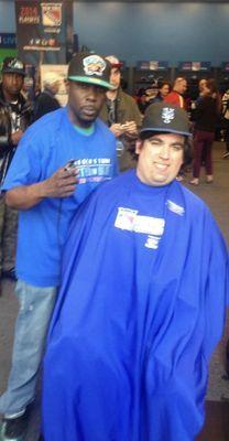 Out at Madison Square Garden cutting hair and at a Rangers event. Let's go Rangers fans!! Ask for gambit Gambit