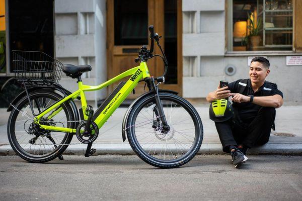 Whizz electric bike rental for delivery riders