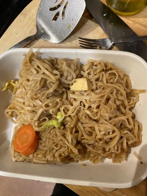 Pad se we supposed to be flat noodle but this one