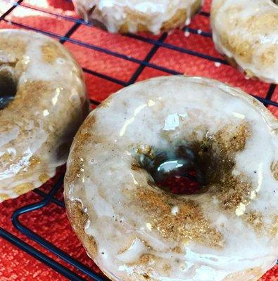 Baked pumpkin donuts