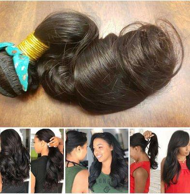 Versatile Sew-in including hair