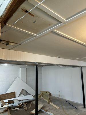 Demo of ceiling