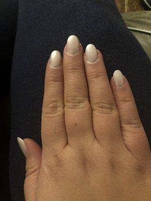 Nails on cuticle, finger!