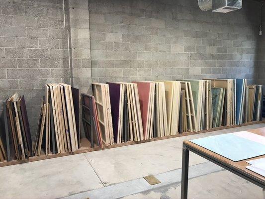 Some of our extensive surface collection!