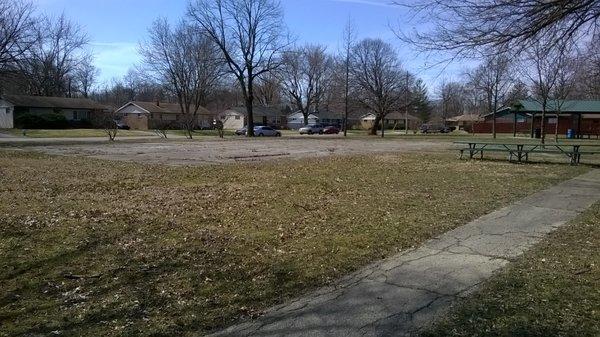 empty court now in need of repair