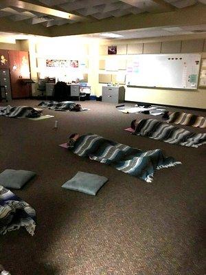 Yoga Nidra at the end of Yoga Class