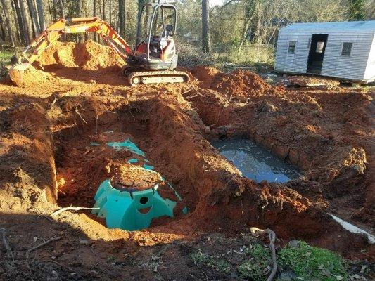 Septic system install