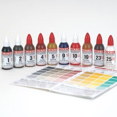 Mixol Universal Tints allow you to mix or adjust any paint or stain color.