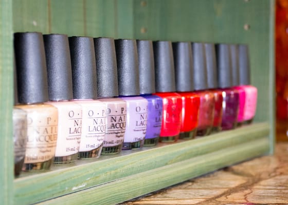 OPI Nail color galore. CND SHellac for your lovely fingertips.